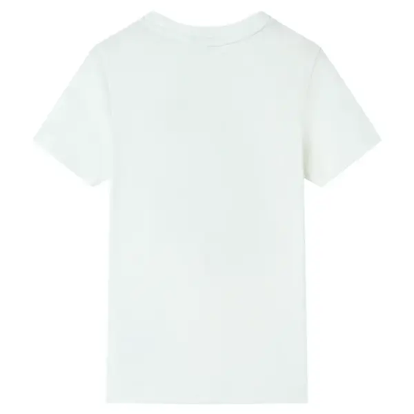 Laste T-särk lainelaua trükiga, 100% puuvill, helebeež, lühikeste varrukatega, suurus 128 (7–8 a) – 2