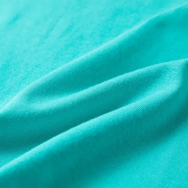 Laste T-särk lühikeste varrukatega, mündiroheline, leopardi prindiga, suurus 116 (5–6 a) – 7