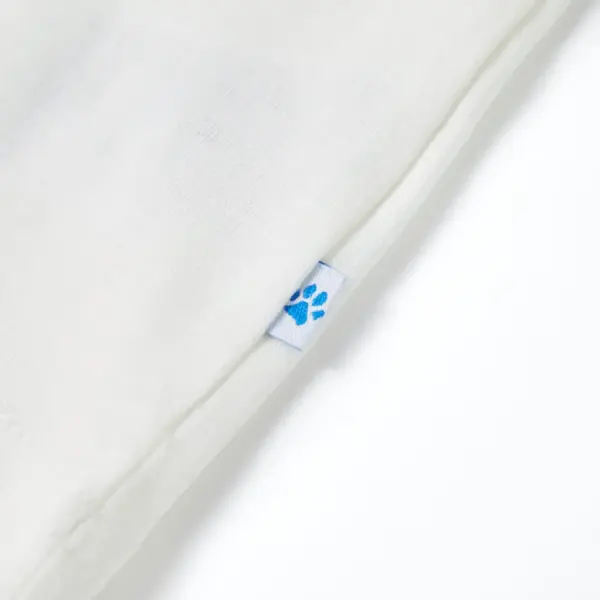 Laste T-särk naerunäoga, helebeež ekrüül, 100% puuvill, suurus 140 (9–10 a) – 5