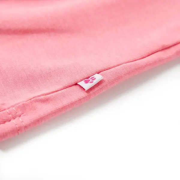 Laste T-särk papagoitrükiga, fluo roosa, suurus 128 - 5