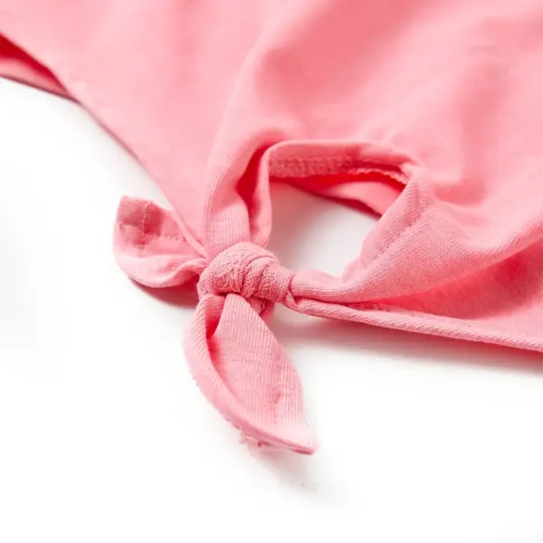 Laste T-särk papagoitrükiga, fluo roosa, suurus 128 - 6