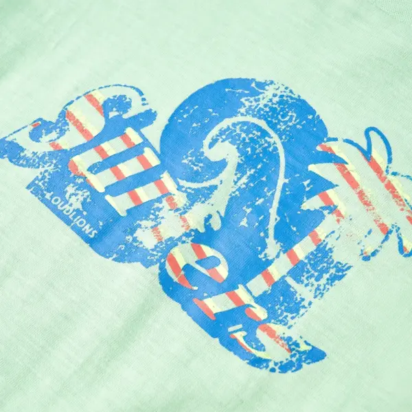 Laste T-särk Surfers trükiga, heleroheline, 100% puuvill, suurus 128 – 4