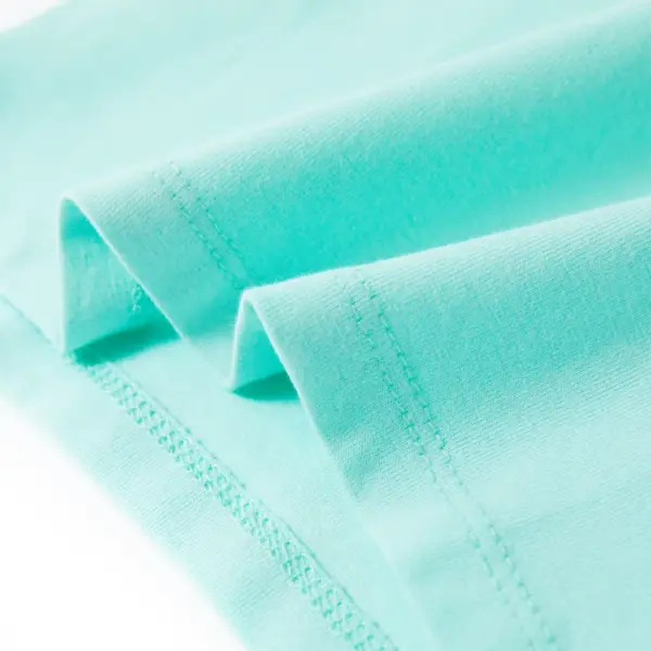 Laste T-särk vikerkaaretrükiga, hele mündiroheline, suurus 104 – 6