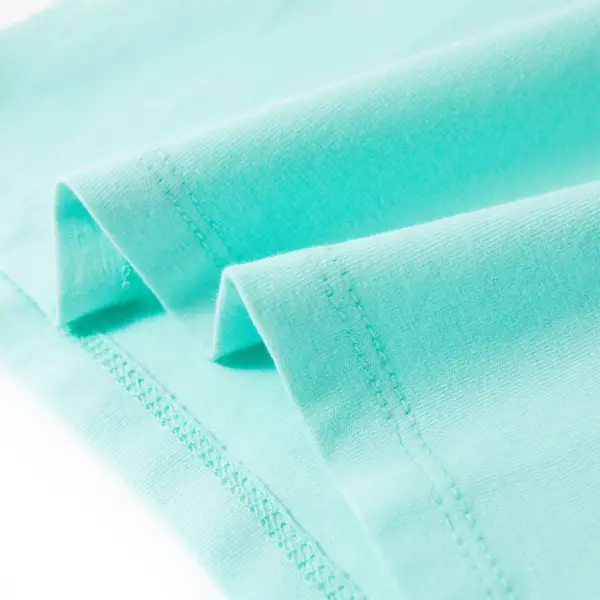 Laste T-särk vikerkaaretrükiga, hele mündiroheline, suurus 116 (5–6 a) – 6