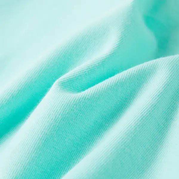 Laste T-särk vikerkaaretrükiga, hele mündiroheline, suurus 116 (5–6 a) – 7