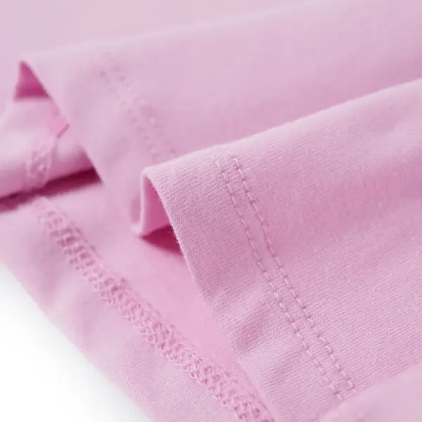 Lilla sädelusega laste T-särk volangidega varrukatega, suurus 116 – 6