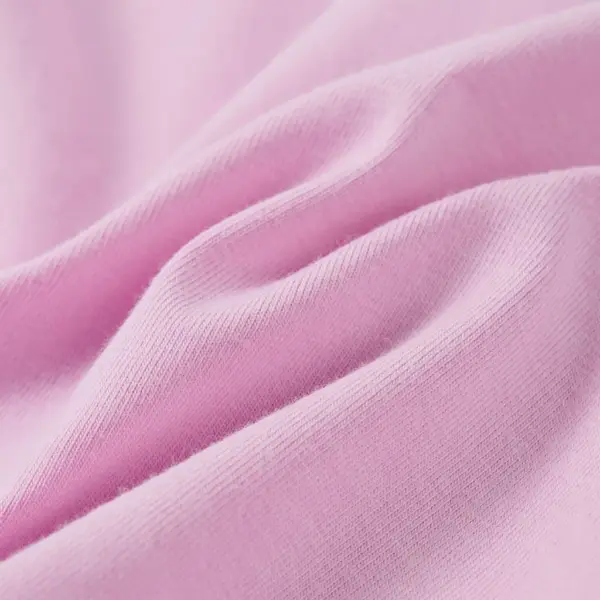 Lilla sädelusega laste T-särk volangidega varrukatega, suurus 116 – 7