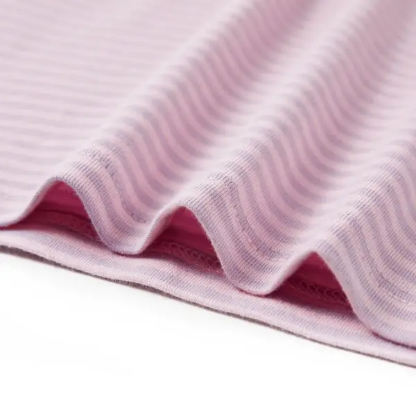 Laste volangvarrukatega T-särk, lilla triibuline, maasikatrükiga, suurus 116 – 6