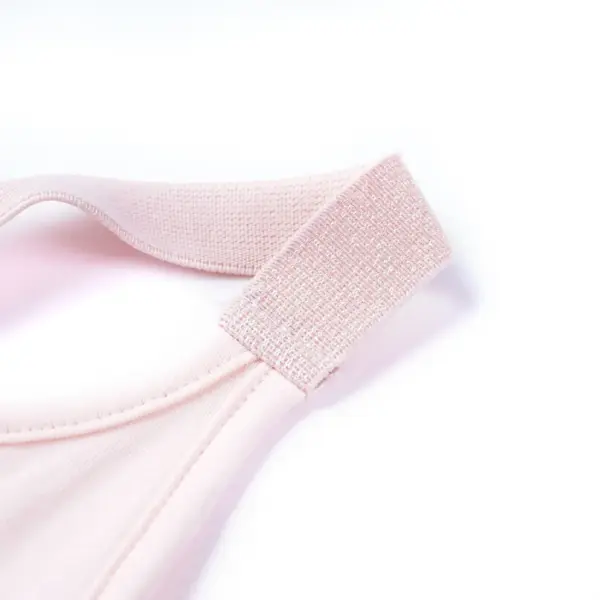 Laste top papagoi tikandiga, elastsete õlapaeltega, heleroosa, suurus 128 – 3