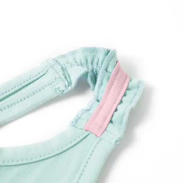 Laste top ükssarve trükiga, hele mündiroheline, suurus 116 – 3