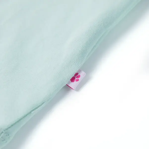 Laste top ükssarve trükiga, hele mündiroheline, suurus 116 – 8