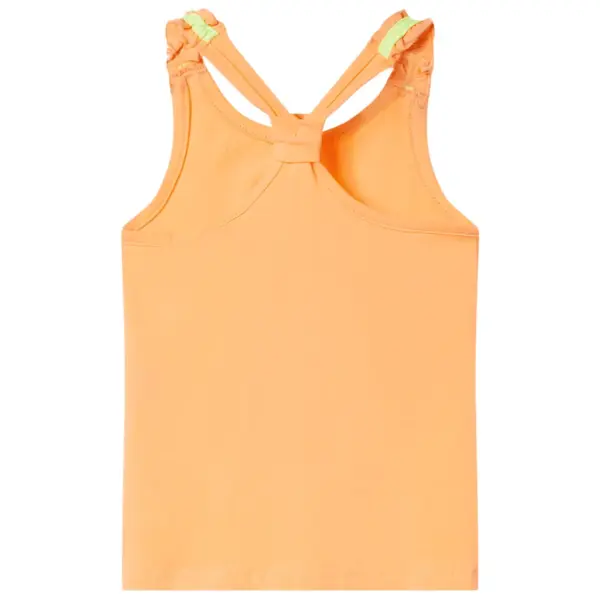 Laste topp sädeleva flamingoga, erkoranž, suurus 128 – 2