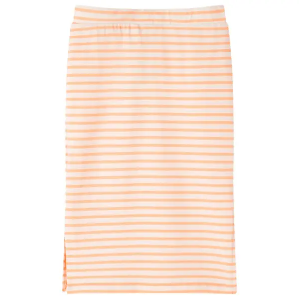 Laste sirge triibuline seelik elastse vöökohaga, fluorestseeruv oranž, suurus 128 – 2