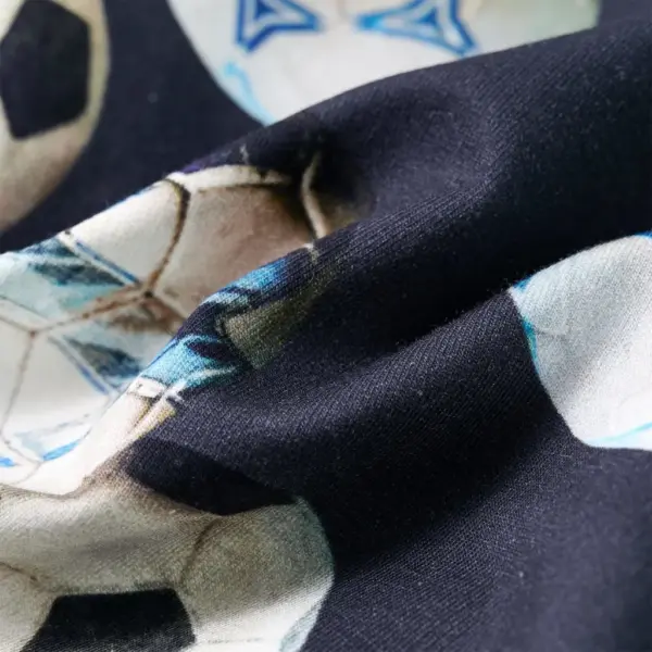 Laste dressipluus jalgpallitrükiga, tumesinine, 104 – 7