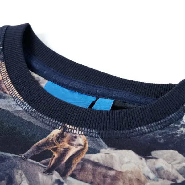 Laste dressipluus karumustriga, tumesinine, suurus 140 – 3