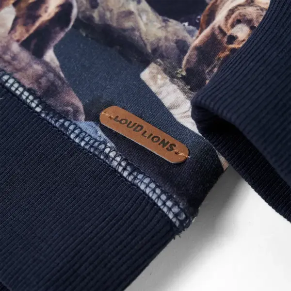 Laste dressipluus karumustriga, tumesinine, suurus 140 – 5