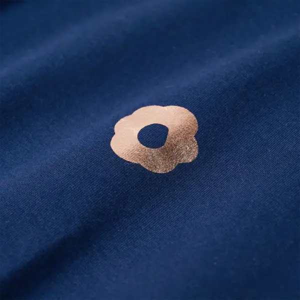 Laste dressipluus lilletrükiga, tumesinine, suurus 128 (7–8 a) – 4