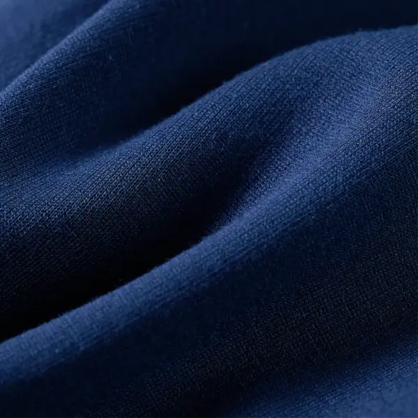 Laste püksid elastse vöö ja pingutusnööriga, tumesinine, dekoratiivsete triipudega, suurus 116 (5–6 a) – 8