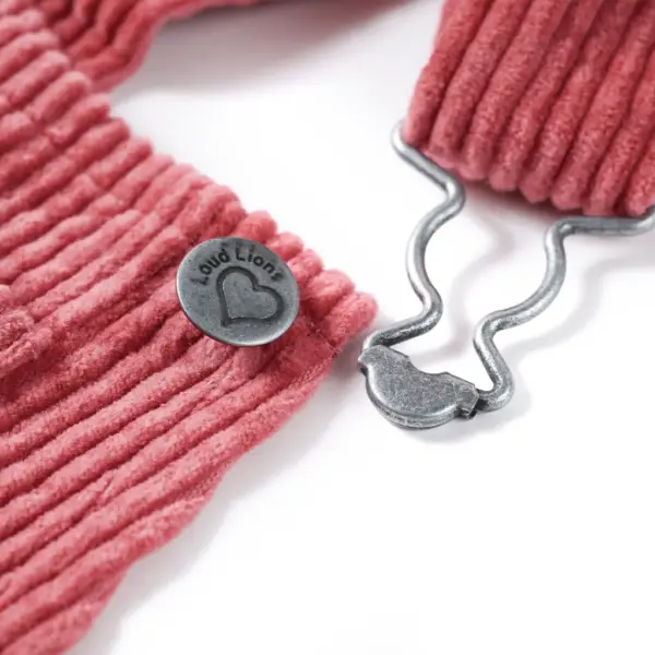 Laste velvetist traksidega kleit, roosa, 100% puuvill, suurus 92 – 4