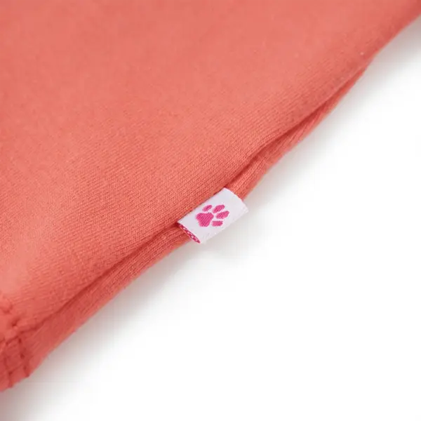 Volangidega laste T-särk litritega arbuusikujundusega, korallroosa, suurus 116 (5–6 a) – 6