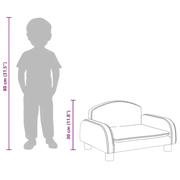 Lastediivan lastele, kreemjasvalge kangas, 50 x 40 x 30 cm – 8