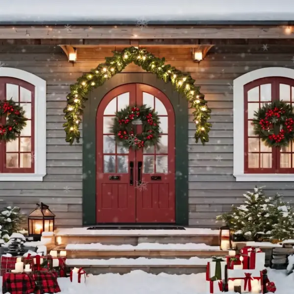 LED-jõuluvanik 8 valgusefektiga, roheline, 10 m, 150 sooja valge LEDiga – 3