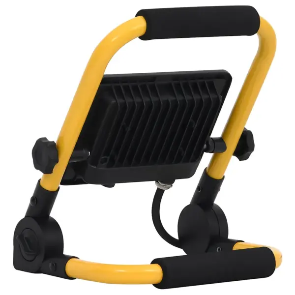 Käepidemega LED-prožektor, 30 W, külm valge, must-kollane, 21 x 16 x 26 cm – 8