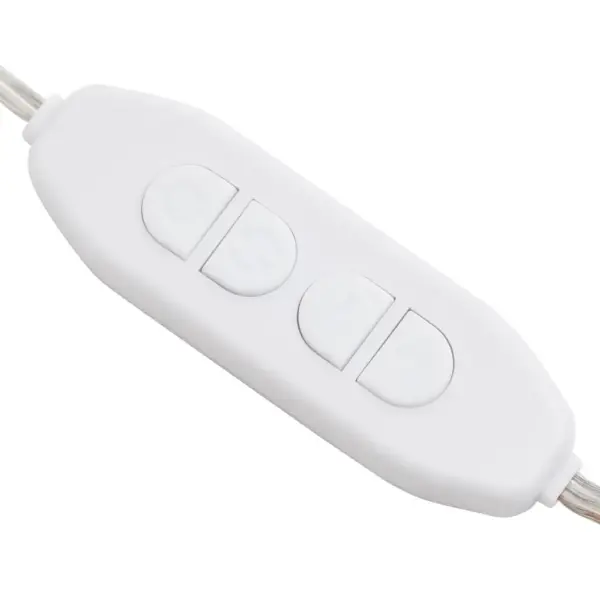 LED seinapeegel meigiks, raamita, hõbedane, 70 x 50 cm, soe ja külm valgus, USB – 13