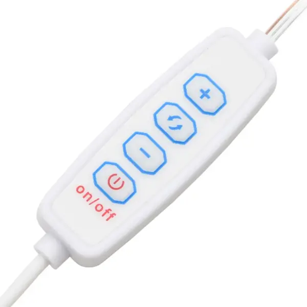 LED-valgustusega tualettlaud kappidega, pruun tamm, tehispuit – 14