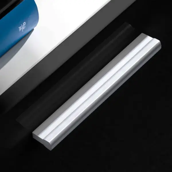 LED-valgustusega TV-seinamööbli komplekt, 8-osaline, kõrgläikega must – 7