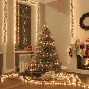 LED-valguskett kobardisainiga, soe valge, 23 m, 3000 LEDi