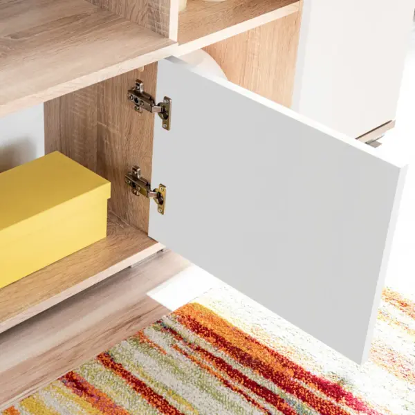 LED valgustusega teleri sektsioonkapp, Sonoma tamm, 260 cm – 8