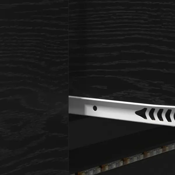 LED-valgustusega TV-kapp sahtliga, must tamm, tehispuit, 140 x 34 x 40 cm – 11