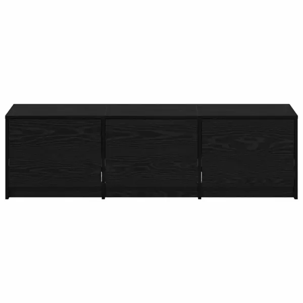 LED-valgustusega TV-kapp sahtliga, must tamm, tehispuit, 140 x 34 x 40 cm – 7