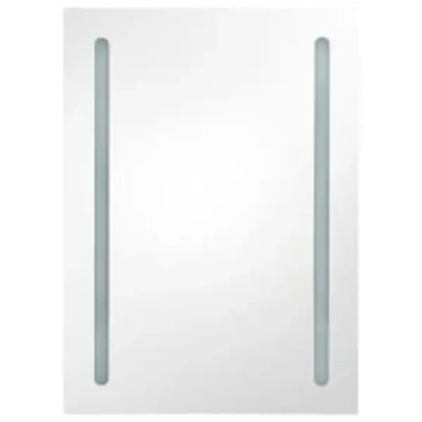 LED vannitoa peegelkapp 3 riiuliga, säravvalge, 50 x 13 x 70 cm – 4