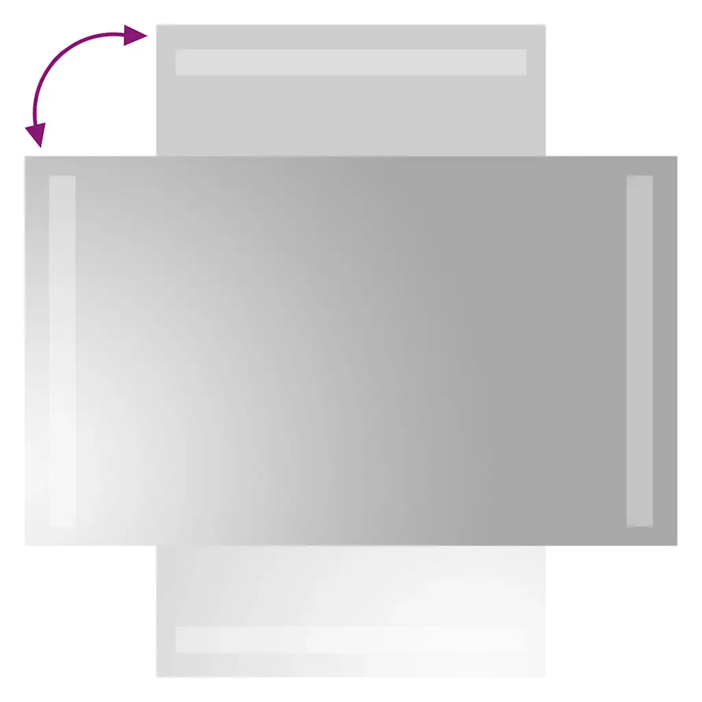 LED-vannitoapeegel USB-toitega, IP65, 30 x 50 cm