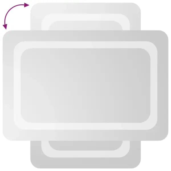 LED vannitoapeegel IP65 kaitseklassiga, USB-toitega, 40 x 60 cm – 4