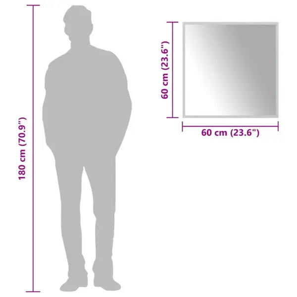 LED vannitoapeegel IP65 kaitse ja USB-ühendusega, 60 x 60 cm – 6