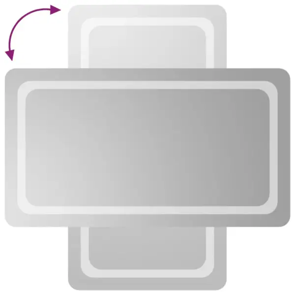 LED-vannitoapeegel IP65 kaitsega, 50 x 90 cm – 4