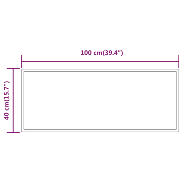 LED-vannitoapeegel IP65 kaitsega, USB-toitega, 40 x 100 cm – 7
