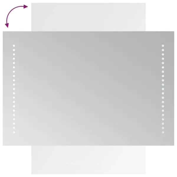 LED vannitoapeegel IP65 kaitsega, USB-ühendusega, 40 x 60 cm – 7