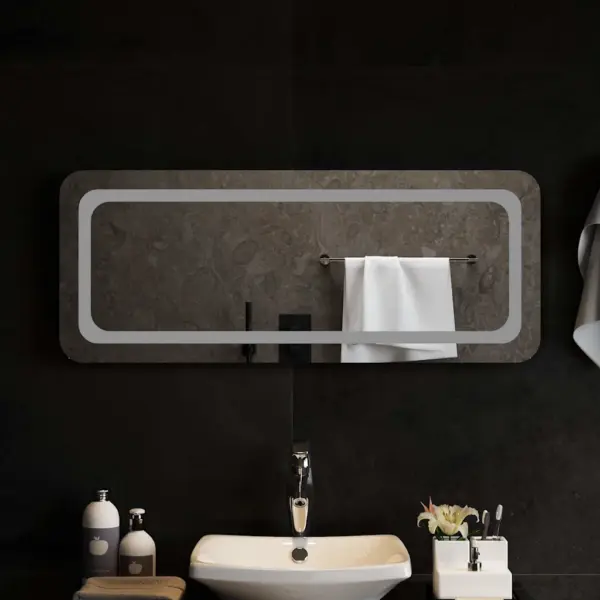 LED-vannitoapeegel IP65 kaitse ja USB-liidesega, 100 x 40 cm - 3