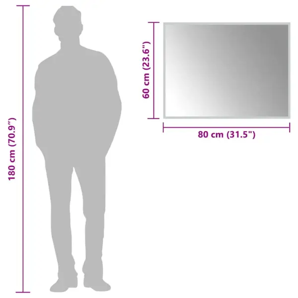 LED vannitoapeegel IP65 kaitseklassiga, USB-toitega, 80 x 60 cm – 6