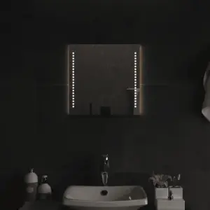 LED-vannitoapeegel USB-toitega, IP65, 40 x 40 cm
