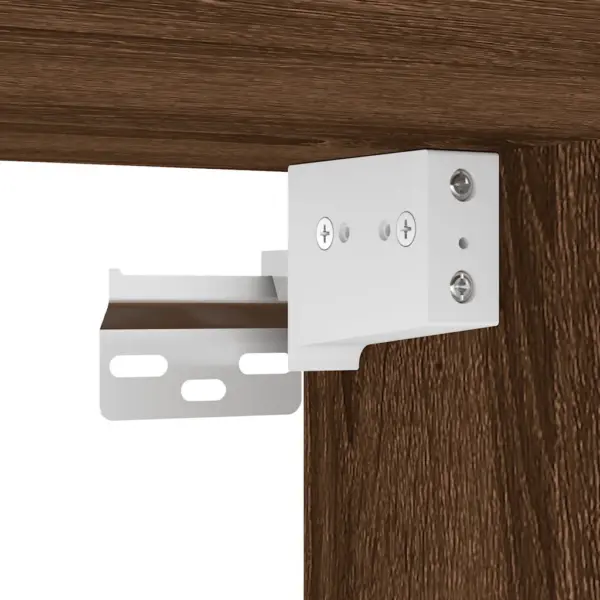 LED-vannitoapeegelkapp RGB-valgustiga, pruun tamm, tehispuit, 40 x 12 x 45 cm – 12