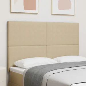 LED-valgustusega polsterdatud voodi peats, hallikasroheline polüster, reguleeritava kõrgusega, 160 x 5 x 128 cm