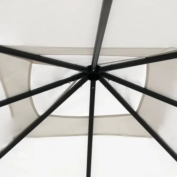 Lehtla postikatetega, 3 x 3 x 2,6 m, kreemjasvalge, terasraamiga – 3