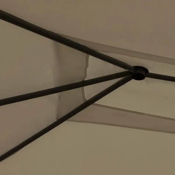 Lehtla postikatetega, hallikaspruun, 3 x 4 x 2,6 m, 160 g/m² katus, terasraam – 3