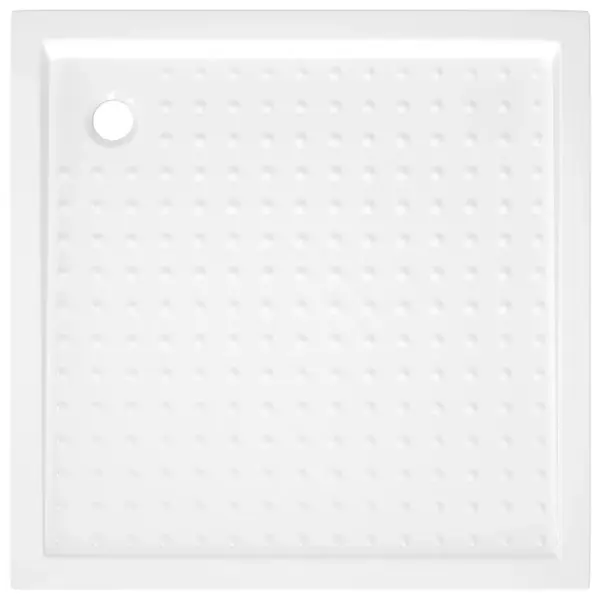 Libisemiskindel madala lävega dušialus täppidega, valge ABS, 80 x 80 x 4 cm – 5