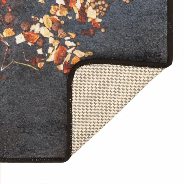 Libisemiskindel pestav köögivaip, mitmevärviline sametpind, 60 x 180 cm – 4